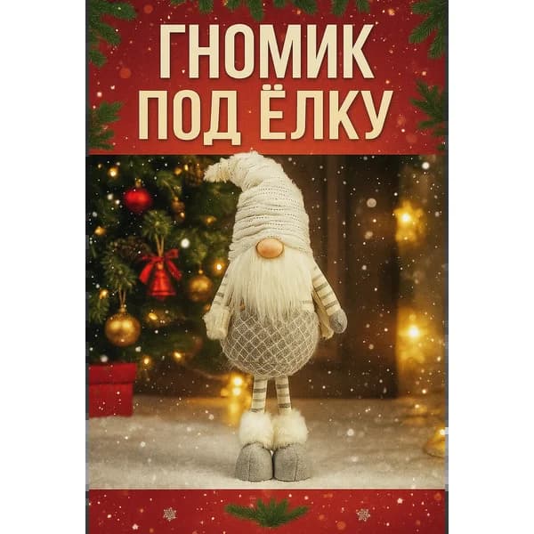 Фигурка новогодняя гном под елку декоративная для детей — обзор и где купить выгоднее