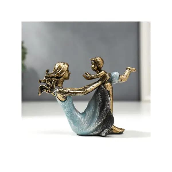 Сувенир полистоун "Мама с сыном" 9,5х6,5х17 см — обзор и где купить выгоднее